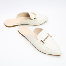 Бежеві шкіряні мюлі Арт. 17-9-2578