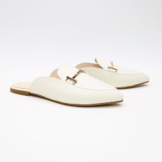 Бежеві шкіряні мюлі Арт. 17-9-2578