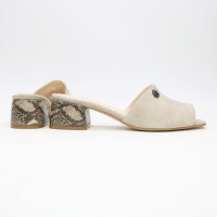 Мюлі з бежевої замші Арт. 456-2/53Ок