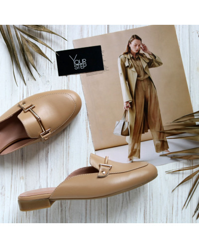 Мюлі із карамельної шкіри Арт. 156-2/Hil-2578