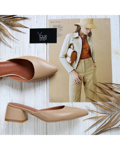 Мюлі із карамельної шкіри Арт. 457-5/53Ок