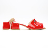 Лакові червоні мюлі Арт. 456-2/53Ок