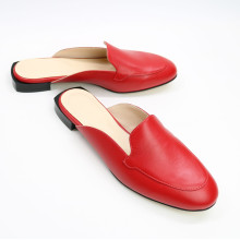 Мюлі із червоної шкіри Арт. 156-2/33