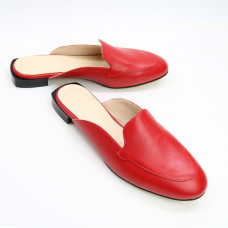 Мюлі із червоної шкіри Арт. 156-2/33
