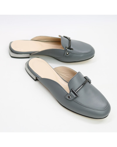 Мюлі із сірої шкіри Арт. 156-2/33-2578