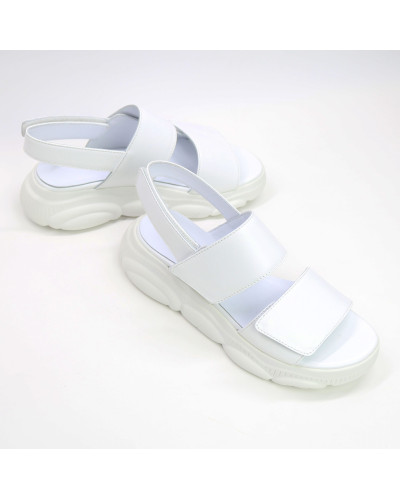 Сандалі з білої шкіри Арт. 10-35/197