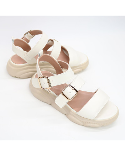 Сандалі з бежевої шкіри Арт. 10-36/197