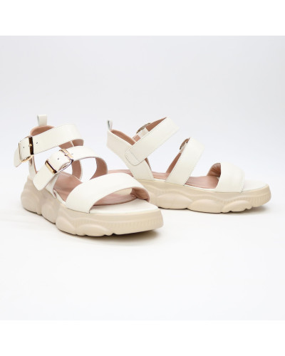 Сандалі з бежевої шкіри Арт. 10-36/197