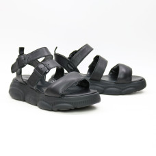 Сандалі з чорної шкіри 