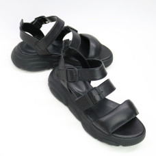 Сандалі з чорної шкіри 