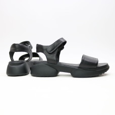 Сандалі з чорної шкіри на липучках Арт. 10-24/194