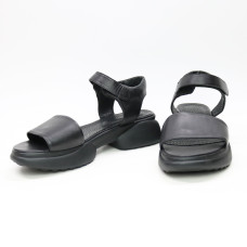 Сандалі з чорної шкіри на липучках Арт. 10-24/194