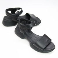 Сандалі з чорної шкіри на липучках Арт. 10-24/194