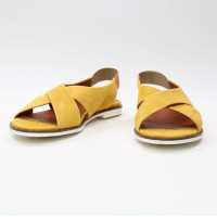 Сандали из горчичного велюра Арт. 10-17Lib