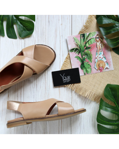 Сандали из карамельной кожи Арт. 10-17Lib