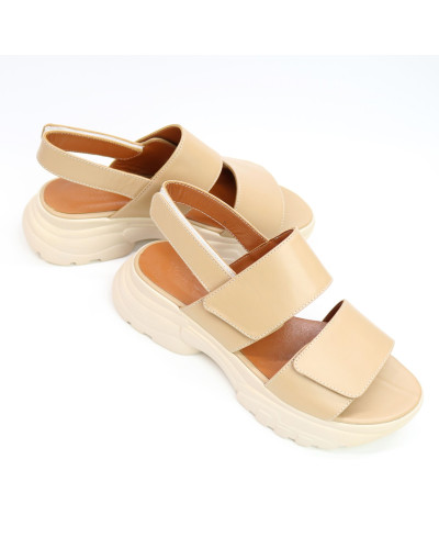 Сандалі з карамельної шкіри Арт. 10-35/193