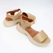 Сандалі з карамельної шкіри на липучках Арт. 10-24/193