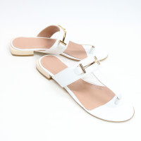 В'єтнамки з білої шкіри Арт. 10-32/33-2578