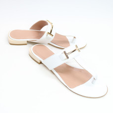 В'єтнамки з білої шкіри Арт. 10-32/33-2578