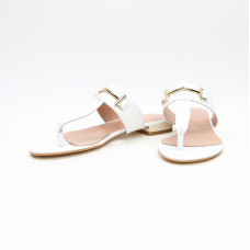 В'єтнамки з білої шкіри Арт. 10-32/33-2578