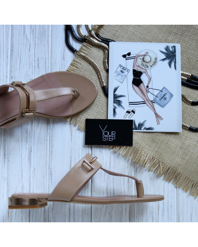 В'єтнамки з карамельної шкіри Арт. 10-32/33-2578