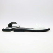 Білі лакові шльопанці Арт. 10-26/0504