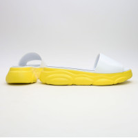 Шльопанці з білої шкіри Арт. 10-9/197