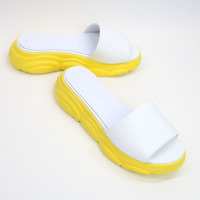 Шльопанці з білої шкіри Арт. 10-9/197