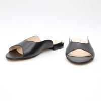 Шльопанці з чорної шкіри Арт. 10-28/33