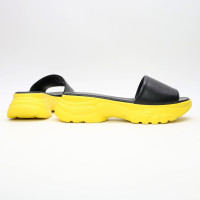 Шльопанці з чорної шкіри Арт. 10-9/193