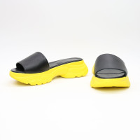 Шльопанці з чорної шкіри Арт. 10-9/193