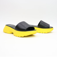 Шльопанці з чорної шкіри Арт. 10-9/193