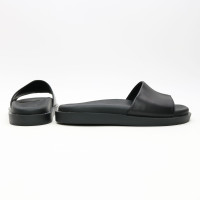 Шльопанці з чорної шкіри Арт. 228-1/21067