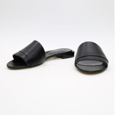 Шльопанці з чорної шкіри Арт. 10-27/33