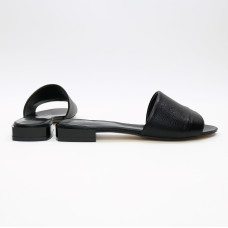 Шльопанці з чорної шкіри Арт. 10-27/33