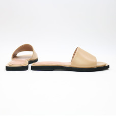 Шльопанці з карамельної шкіри Арт. 10-9/0504