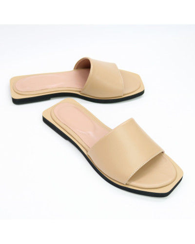 Шльопанці з карамельної шкіри Арт. 10-9/0504