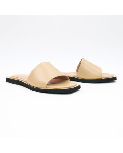 Шльопанці з карамельної шкіри Арт. 10-9/0504