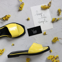 Шльопанці жовтого кольору Арт. 10-26/0504