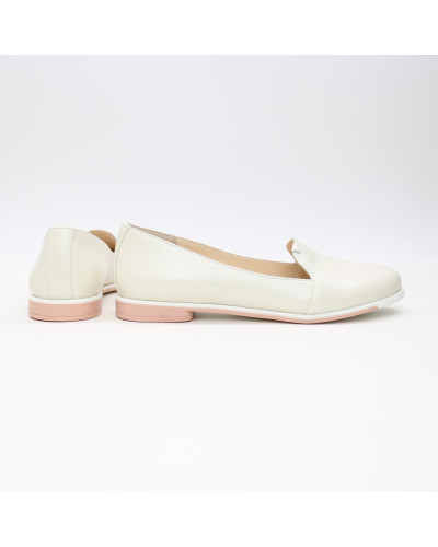 Сліпери із бежевої шкіри Арт. 05-3К(Mr8)