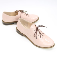 Туфли из наплака цвета пудра Арт. 05-6