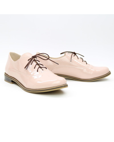 Туфли из наплака цвета пудра Арт. 05-6