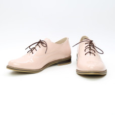 Туфли из наплака цвета пудра Арт. 05-6