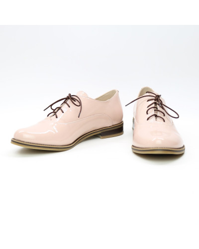 Туфли из наплака цвета пудра Арт. 05-6