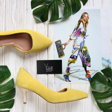 Туфлі-човники жовтого кольору Арт. 657-2/36