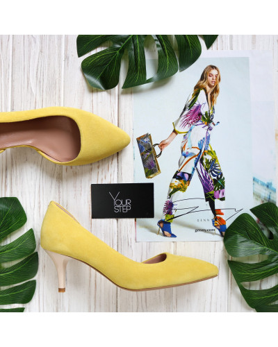 Туфлі-човники жовтого кольору Арт. 657-2/36