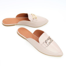Бежеві шкіряні мюлі Арт. 17-9-2838