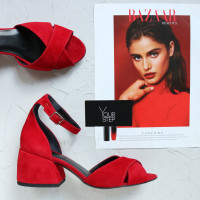 Босоніжки з велюру Арт. 605-10/w324Ок