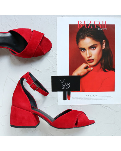 Босоніжки з велюру Арт. 605-10/w324Ок