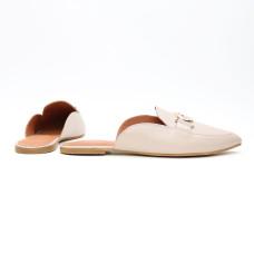 Бежеві шкіряні мюлі Арт. 17-9-2838